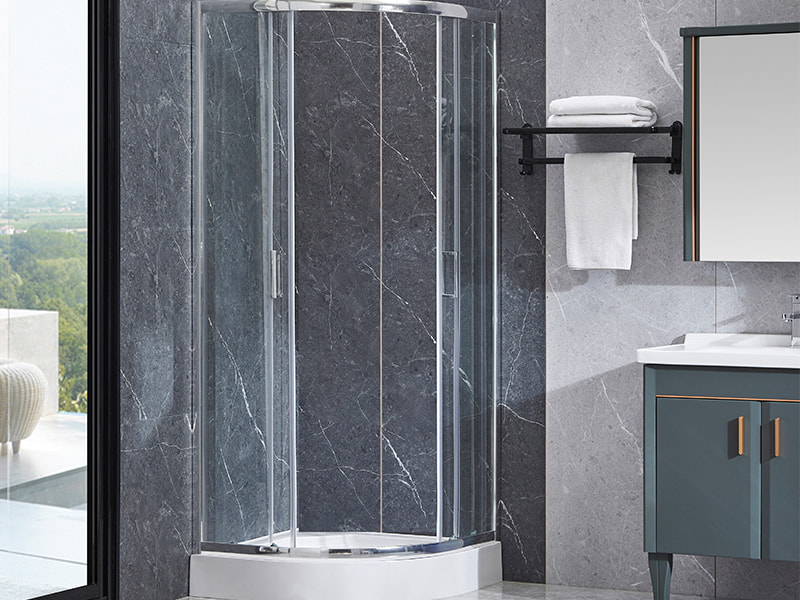 Klizna tuš kabina SE s kromiranim aluminijskim profilom za kupaonicu Klizna tuš kabina SE s kromiranim aluminijskim profilom za kupaonicu