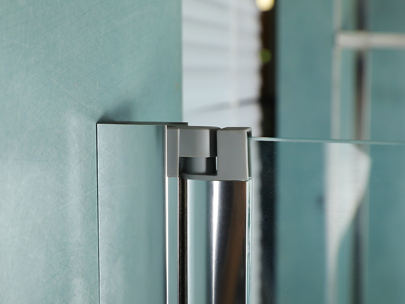 RSQA zaokretna tuš kabina, prozirno kaljeno staklo, kromirani aluminijski profil, ručka s dvostrukim rupama, s pladnjem RSQA zaokretna tuš kabina, prozirno kaljeno staklo, kromirani aluminijski profil, ručka s dvostrukim rupama, s pladnjem