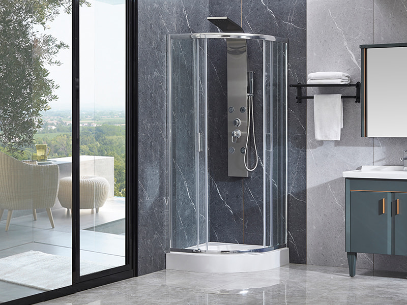 Klizna tuš kabina SE s kromiranim aluminijskim profilom za kupaonicu Klizna tuš kabina SE s kromiranim aluminijskim profilom za kupaonicu