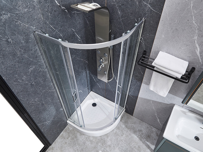 Klizna tuš kabina SE s kromiranim aluminijskim profilom za kupaonicu Klizna tuš kabina SE s kromiranim aluminijskim profilom za kupaonicu